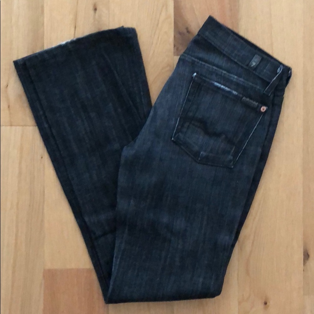 Size 28 seven for all mankind bootcut jeans.